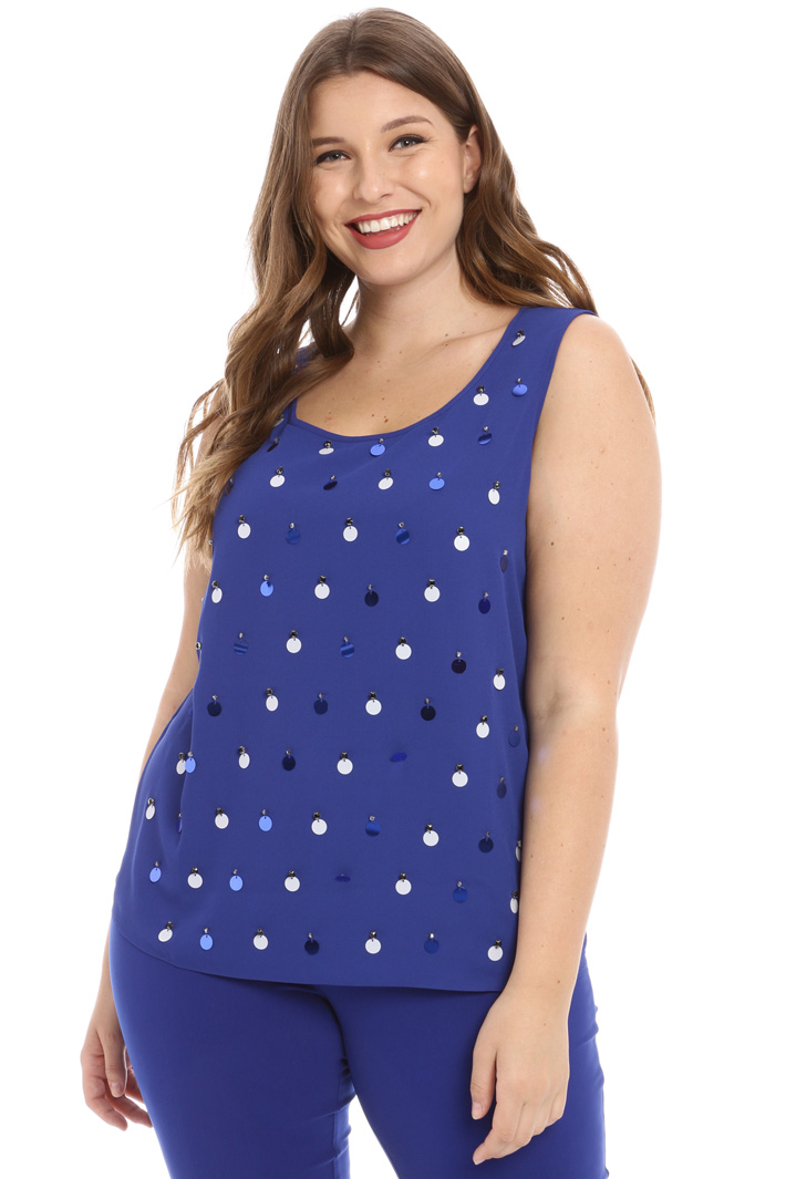 Top con paillettes e perline Fashion Market Top con paillettes e perline Fashion Market