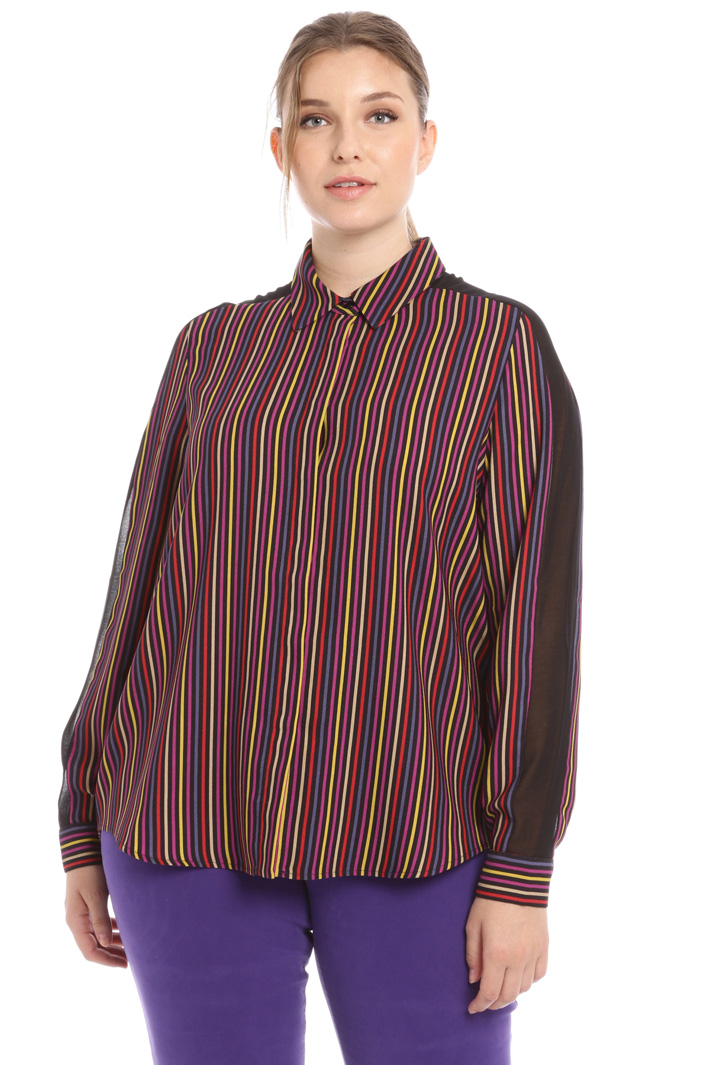 Camicia in cady stampato Fashion Market Camicia in cady stampato Fashion Market