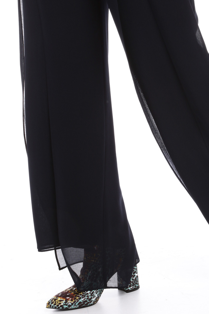 Pantaloni ampi in georgette Fashion Market Pantaloni ampi in georgette Fashion Market