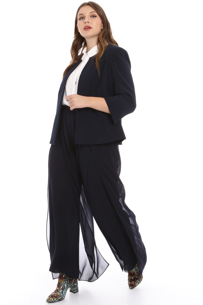 Pantaloni ampi in georgette Fashion Market Pantaloni ampi in georgette Fashion Market