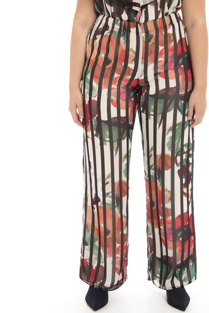 Pantaloni in georgette fluida Fashion Market Pantaloni in georgette fluida Fashion Market