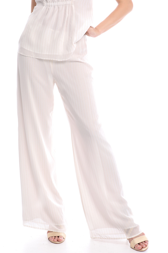 Pantaloni a palazzo con lamé Fashion Market Pantaloni a palazzo con lamé Fashion Market