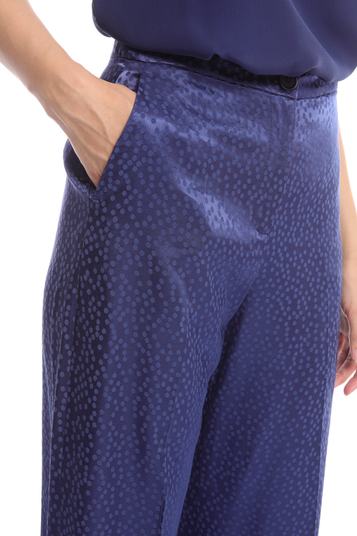 Pantaloni cropped jacquard Fashion Market Pantaloni cropped jacquard Fashion Market