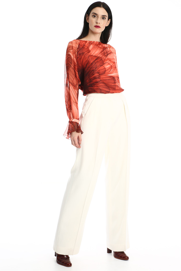 Pantaloni in raso di lana Fashion Market Pantaloni in raso di lana Fashion Market
