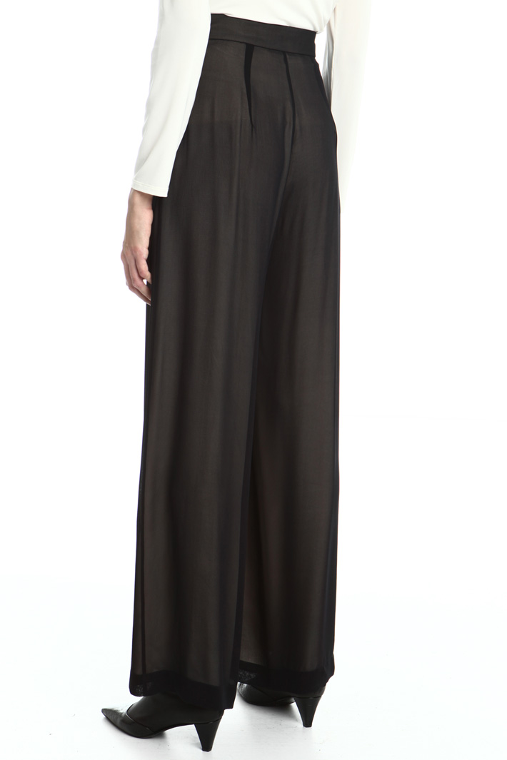 Pantaloni in georgette di seta Fashion Market Pantaloni in georgette di seta Fashion Market