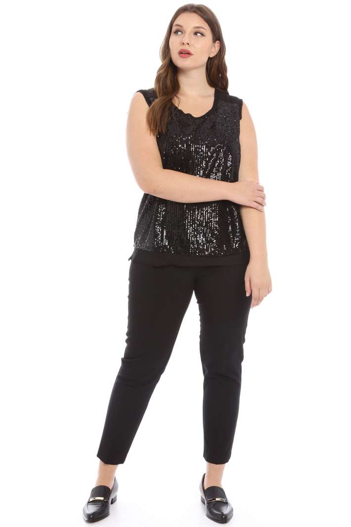Top in tulle con paillettes Fashion Market Top in tulle con paillettes Fashion Market