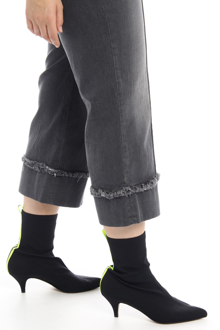 Jeans cropped in denim stretch Fashion Market Jeans cropped in denim stretch Fashion Market