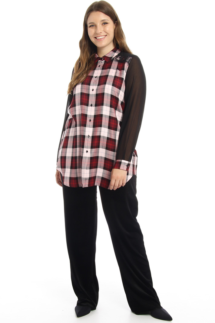 Camicia in viscosa con pizzo Fashion Market Camicia in viscosa con pizzo Fashion Market