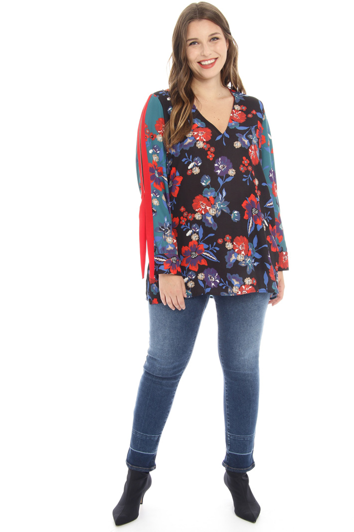 Casacca stampata in cady Fashion Market Casacca stampata in cady Fashion Market