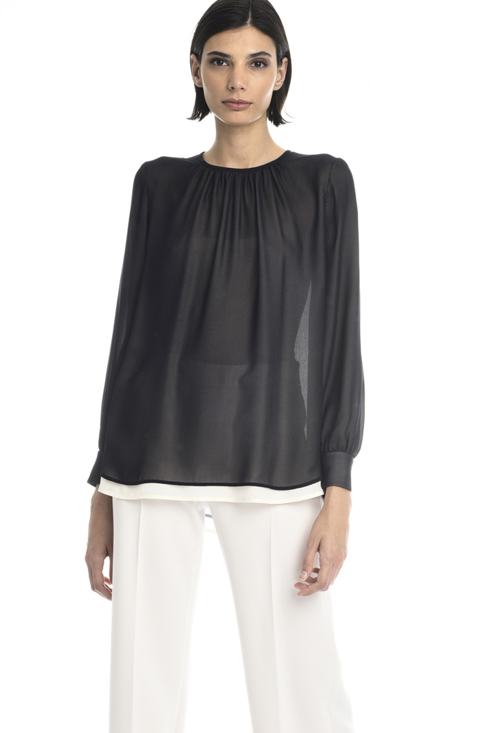 Blusa in georgette di seta Fashion Market Blusa in georgette di seta Fashion Market