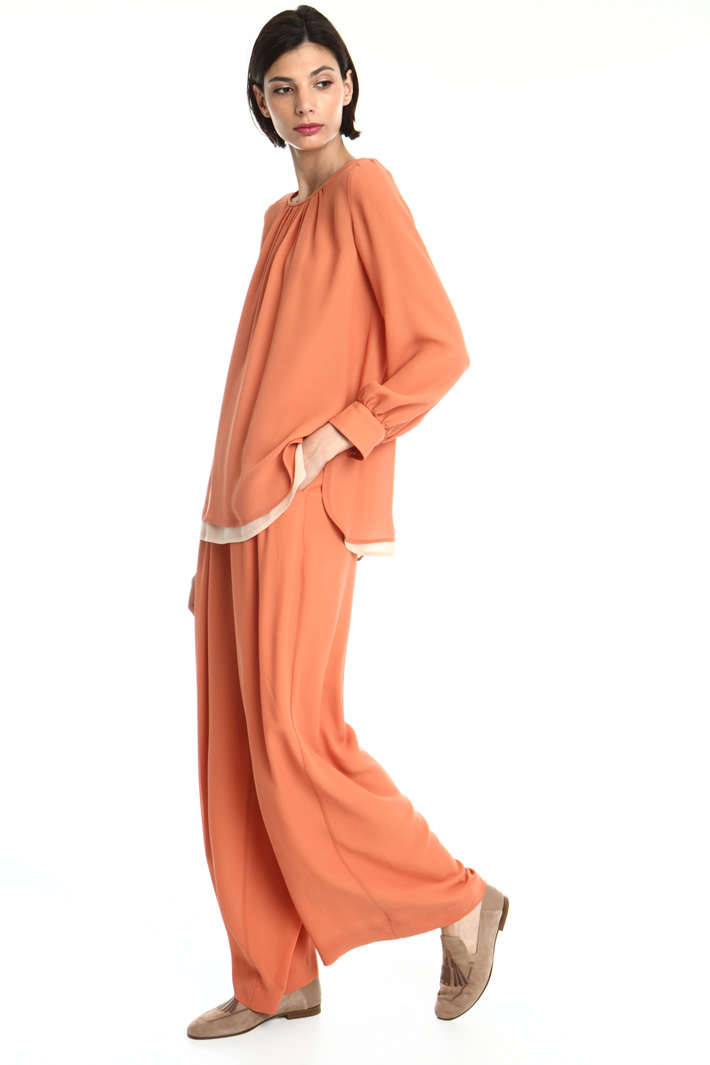 Blusa in georgette di seta Fashion Market Blusa in georgette di seta Fashion Market