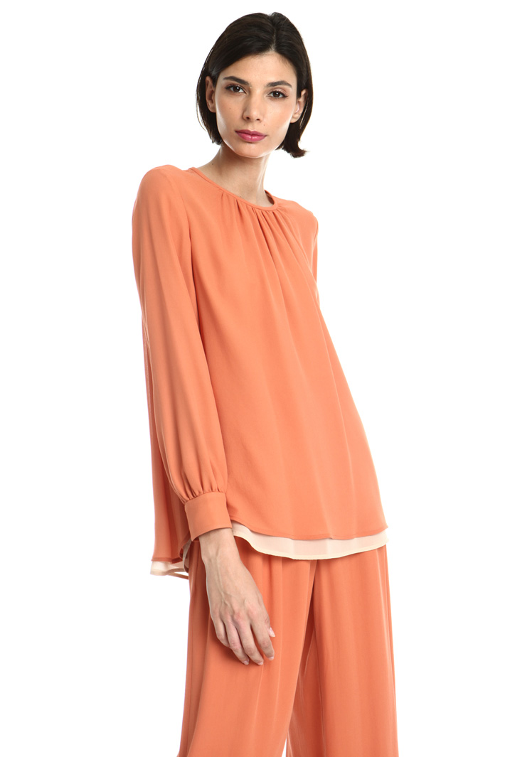 Blusa in georgette di seta Fashion Market Blusa in georgette di seta Fashion Market