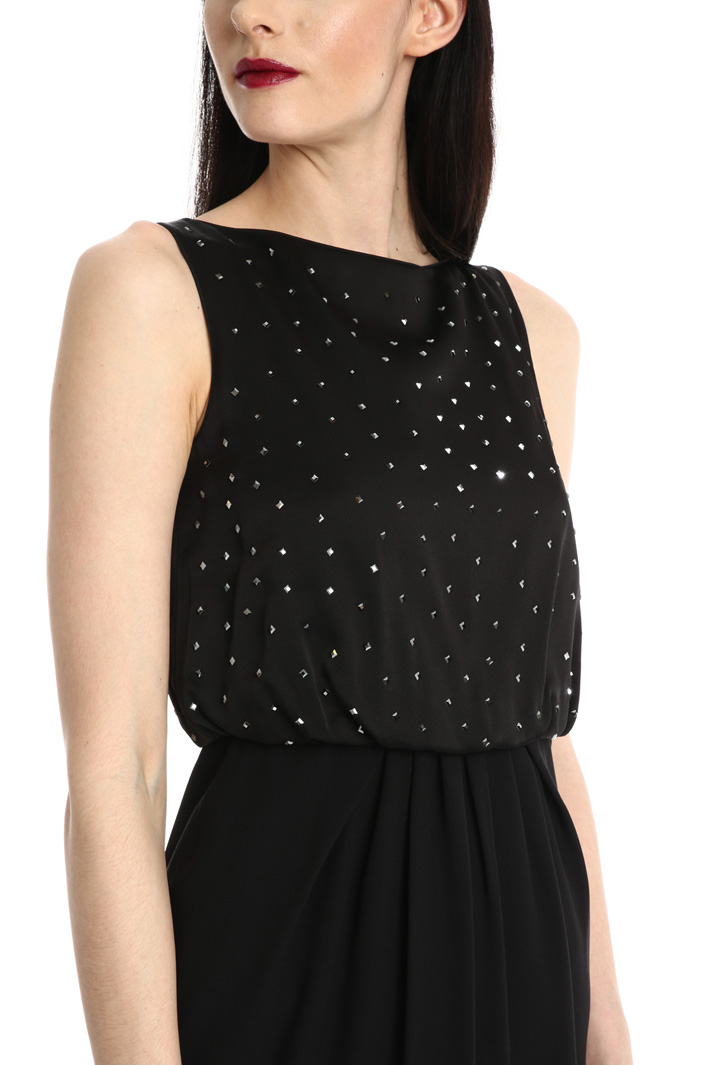Abito envers satin con strass Fashion Market Abito envers satin con strass Fashion Market