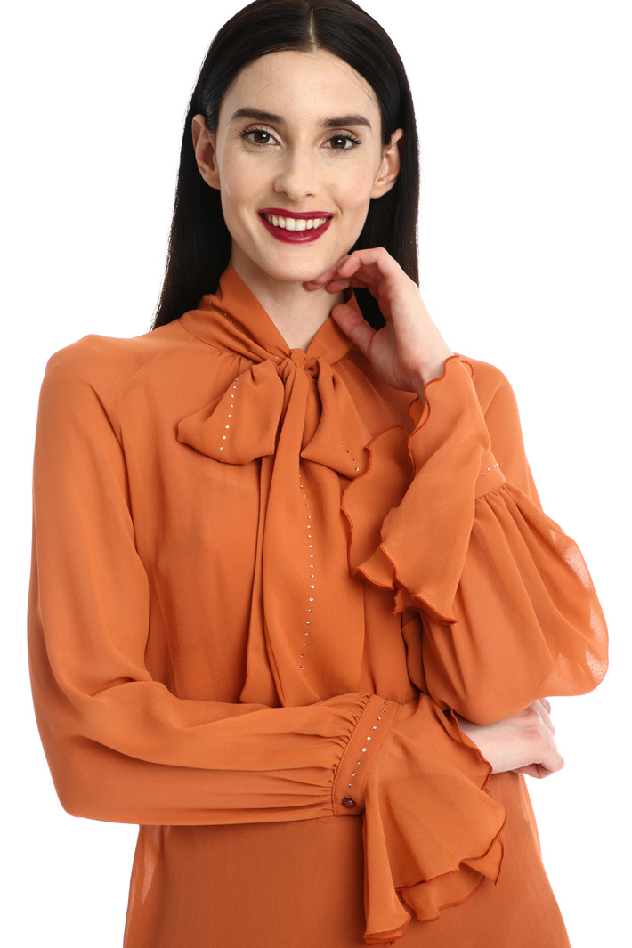 Blusa in georgette di seta Fashion Market Blusa in georgette di seta Fashion Market