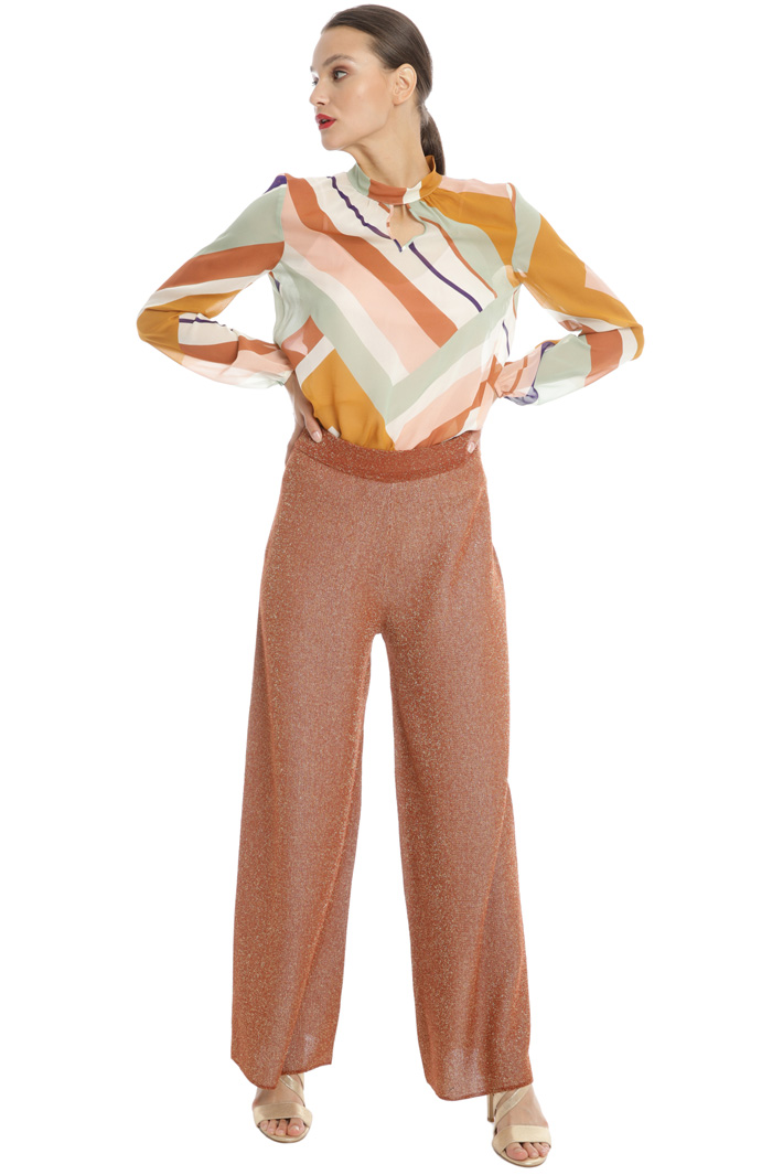 Pantaloni lamé in maglia Fashion Market Pantaloni lamé in maglia Fashion Market