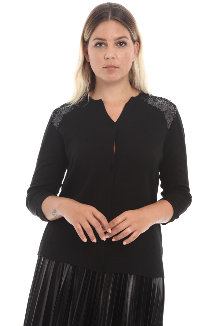 Cardigan con micro-paillettes Fashion Market Cardigan con micro-paillettes Fashion Market