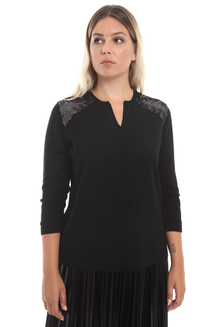 Cardigan con micro-paillettes Fashion Market Cardigan con micro-paillettes Fashion Market