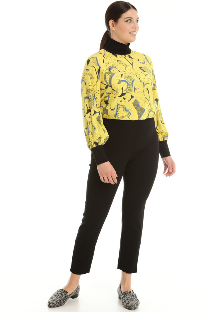 Pantaloni a sigaretta in cady Fashion Market Pantaloni a sigaretta in cady Fashion Market