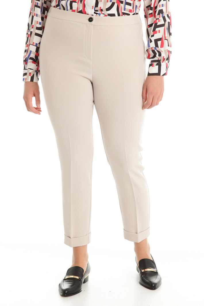 Pantaloni a sigaretta in cady Fashion Market Pantaloni a sigaretta in cady Fashion Market