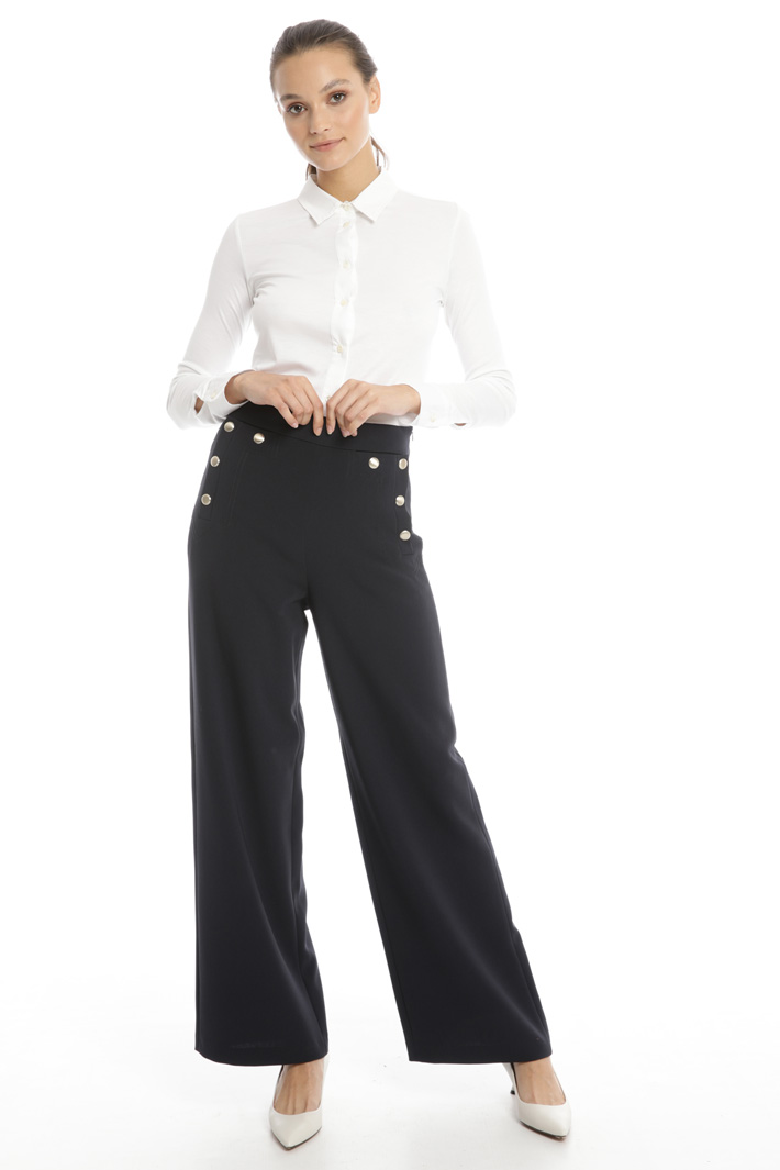 Pantaloni ampi con bottoni Fashion Market Pantaloni ampi con bottoni Fashion Market