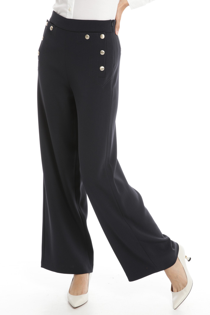 Pantaloni ampi con bottoni Fashion Market Pantaloni ampi con bottoni Fashion Market