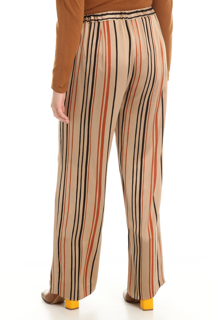 Pantaloni in raso stampato Fashion Market Pantaloni in raso stampato Fashion Market