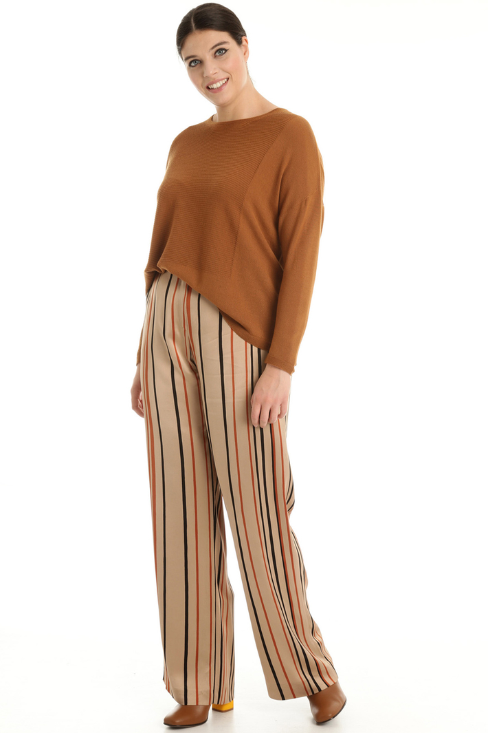 Pantaloni in raso stampato Fashion Market Pantaloni in raso stampato Fashion Market