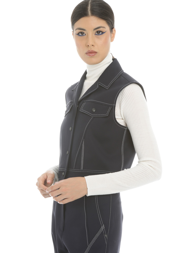 Gilet in gabardina stretch Fashion Market Gilet in gabardina stretch Fashion Market