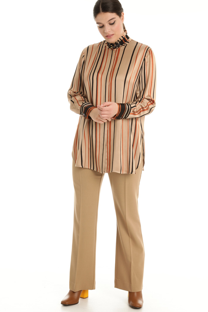 Camicia in raso con cinturino Fashion Market Camicia in raso con cinturino Fashion Market
