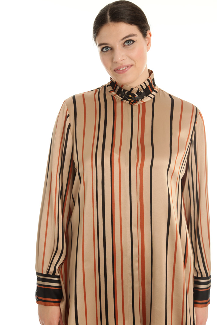 Camicia in raso con cinturino Fashion Market Camicia in raso con cinturino Fashion Market