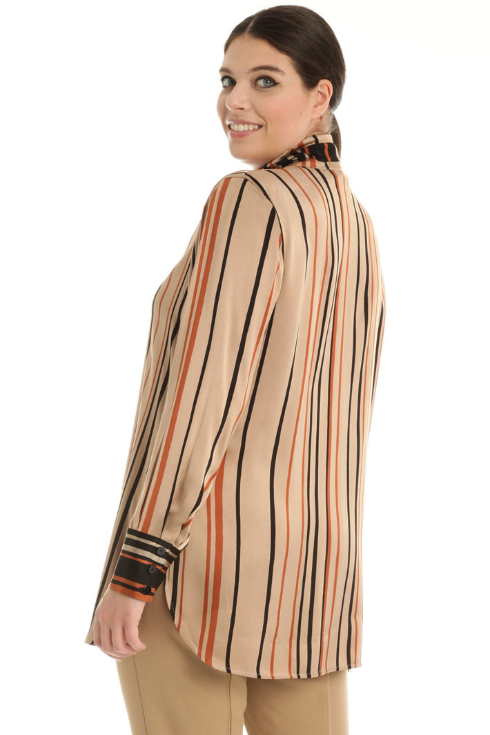Camicia in raso con cinturino Fashion Market Camicia in raso con cinturino Fashion Market