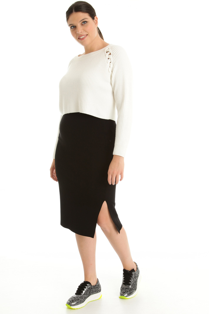 Maglia cropped in misto lana Fashion Market Maglia cropped in misto lana Fashion Market