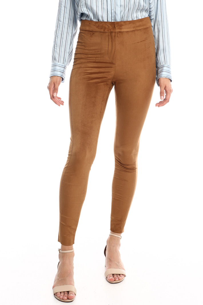 Pantaloni skinny effetto suede Fashion Market Pantaloni skinny effetto suede Fashion Market