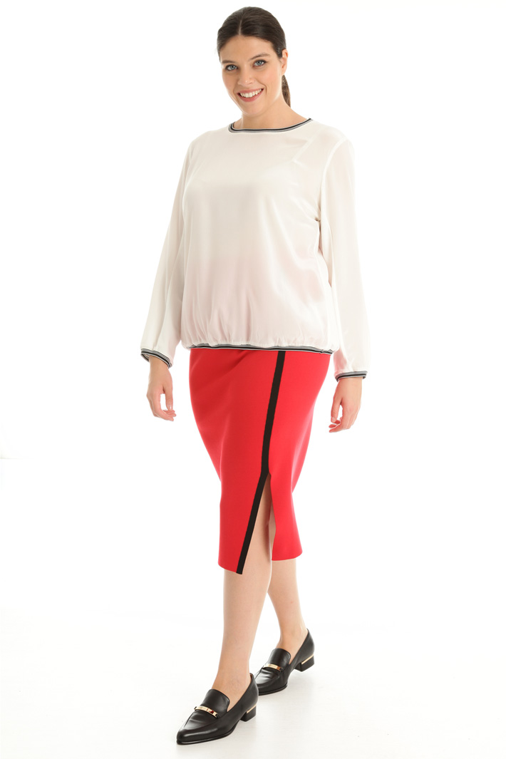 T-shirt in jersey e seta Fashion Market T-shirt in jersey e seta Fashion Market