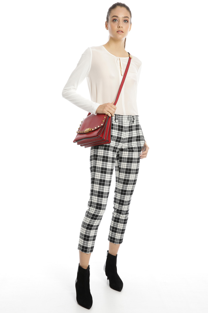 Pantaloni in lana tinto filo Fashion Market Pantaloni in lana tinto filo Fashion Market