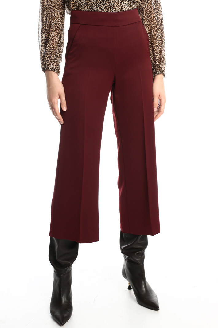 Pantaloni cropped in satin Fashion Market Pantaloni cropped in satin Fashion Market