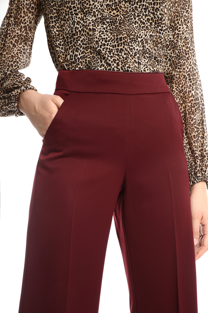 Pantaloni cropped in satin Fashion Market Pantaloni cropped in satin Fashion Market