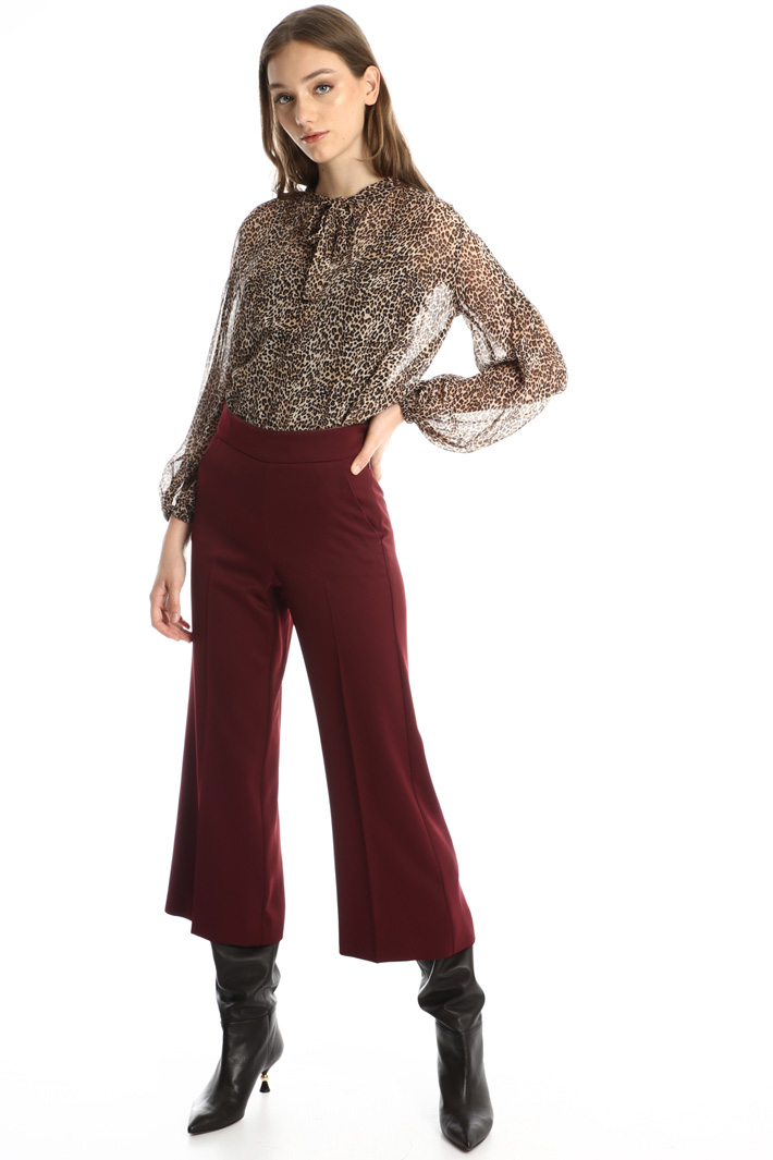 Pantaloni cropped in satin Fashion Market Pantaloni cropped in satin Fashion Market