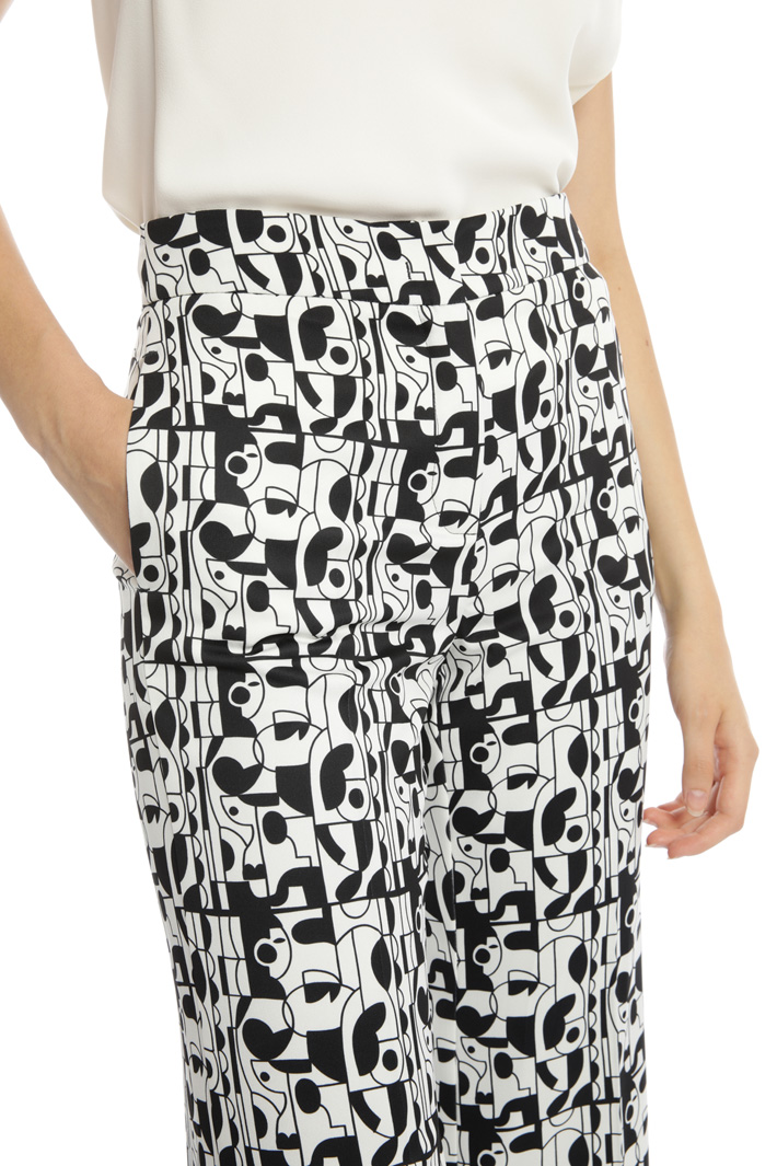 Pantaloni cropped stampati Fashion Market Pantaloni cropped stampati Fashion Market