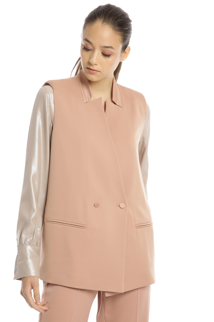 Gilet doppiopetto in satin Fashion Market Gilet doppiopetto in satin Fashion Market