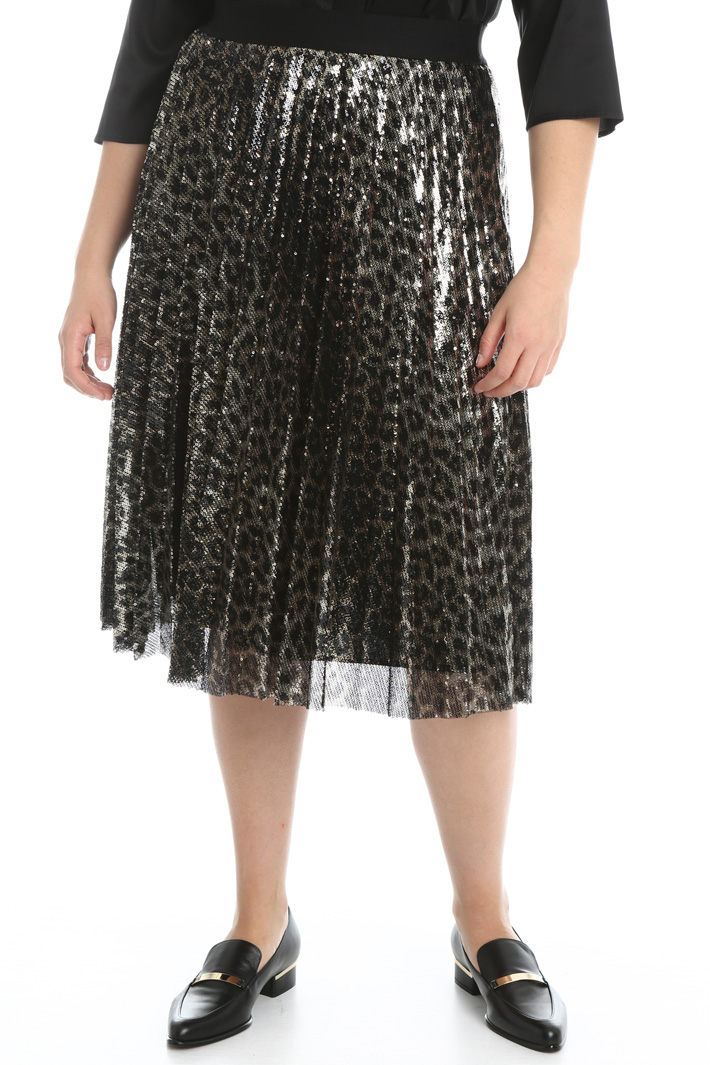 Gonna plissé con paillettes Fashion Market Gonna plissé con paillettes Fashion Market