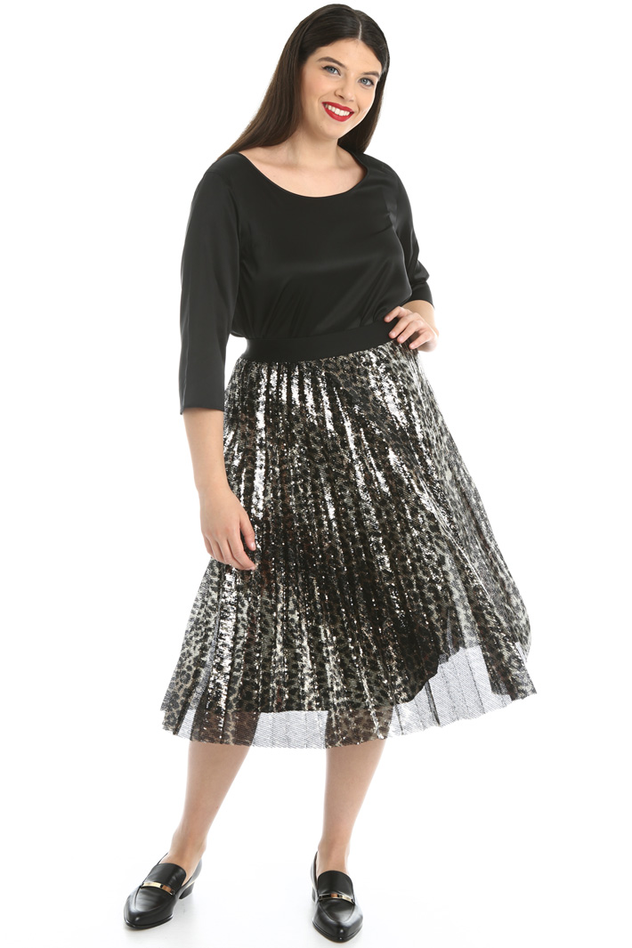 Gonna plissé con paillettes Fashion Market Gonna plissé con paillettes Fashion Market