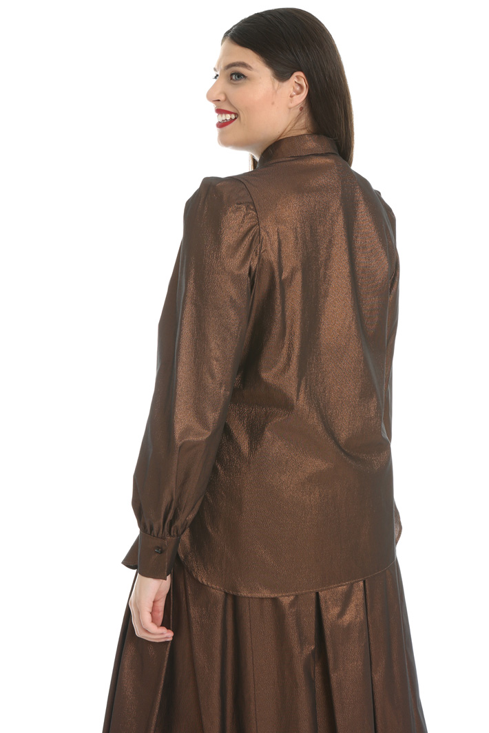 Camicia in cotone lamé Fashion Market Camicia in cotone lamé Fashion Market