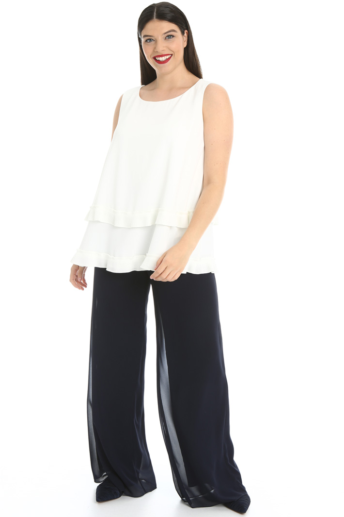 Pantaloni svasati in georgette Fashion Market Pantaloni svasati in georgette Fashion Market