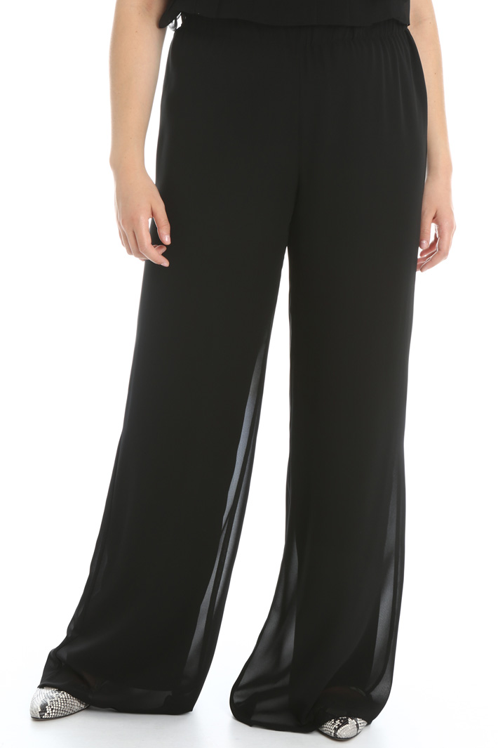 Pantaloni svasati in georgette Fashion Market Pantaloni svasati in georgette Fashion Market