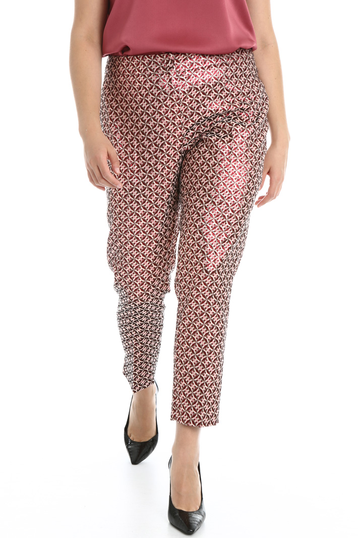 Pantaloni in jacquard lamé Fashion Market Pantaloni in jacquard lamé Fashion Market