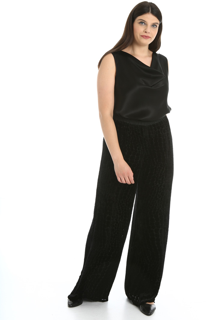 Pantaloni in velluto dévoré Fashion Market Pantaloni in velluto dévoré Fashion Market