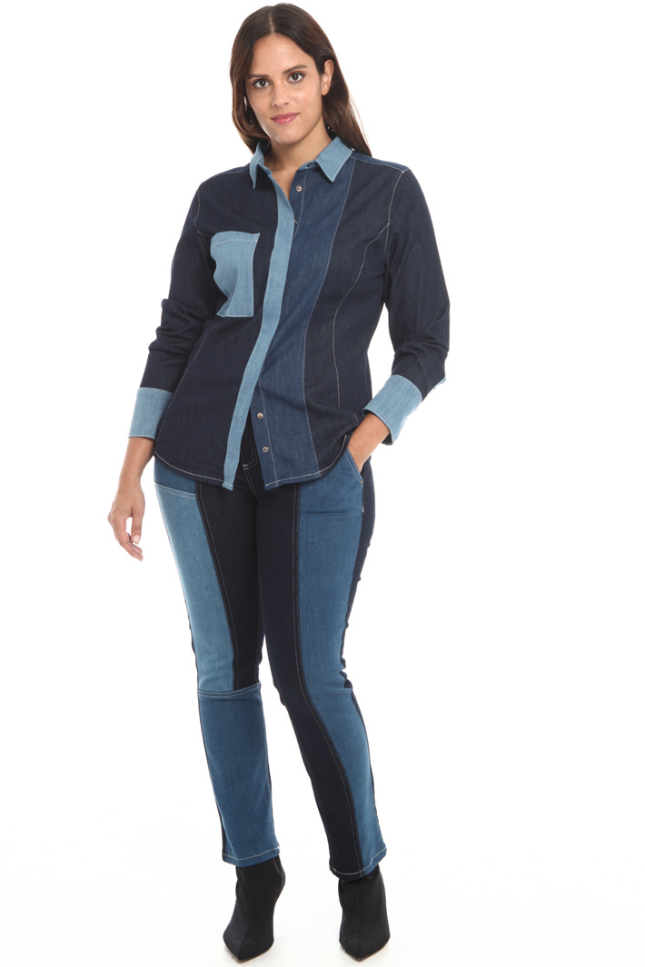 Camicia in denim stretch Fashion Market Camicia in denim stretch Fashion Market