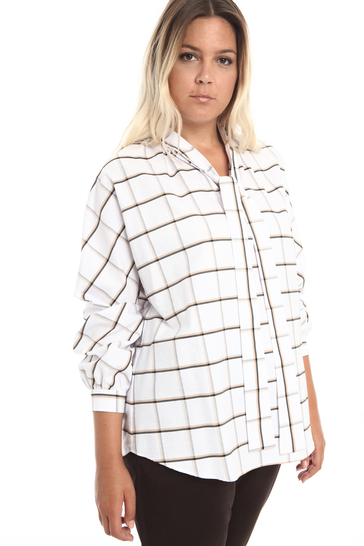 Blusa in popeline di cotone Fashion Market Blusa in popeline di cotone Fashion Market