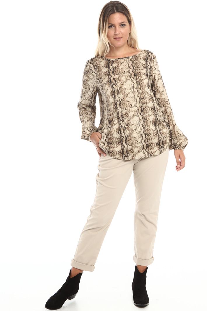 Blusa in viscosa lamé Fashion Market Blusa in viscosa lamé Fashion Market
